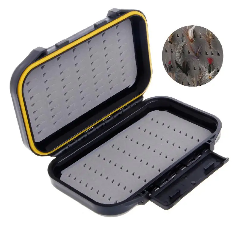 

Portable Waterproof Fly Fishing Lure Bait Trout Flies Storage Box Case Container