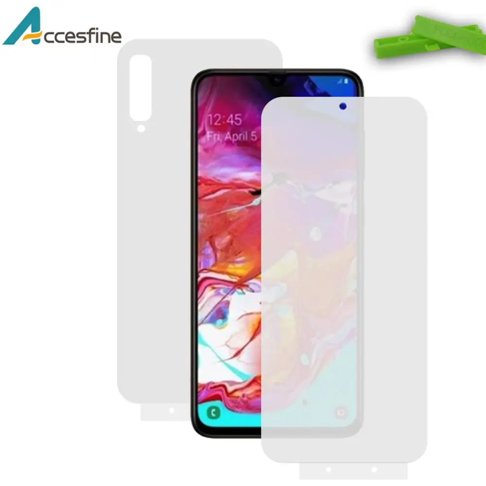 

9D Front Back Full Cover Hydrogel Screen Protector for Samsung Galaxy S10 5G A20 A30 A50 A60 A70 Soft TPU Foil HD Film Not Glass