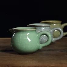 

Handmade Celadon Fair Cup Authentic Longquan Celadon Public Cup Porcelain Teapot Ceramic Teaset Kungfu Tea Accessories