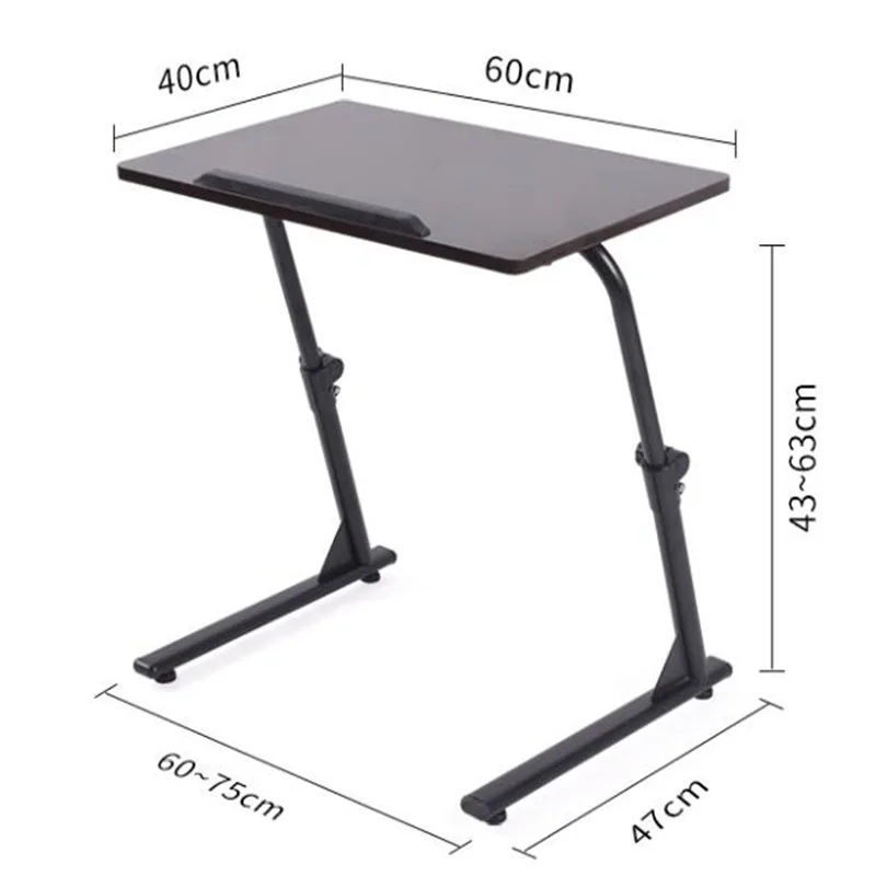 60*40 см регулируемый по высоте стол для ноутбука складной ленивый стол для ноутбука Лифт прикроватный столик современный диван боковой стол