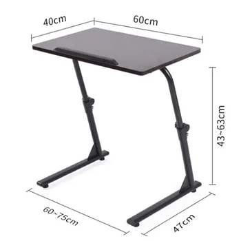 

60*40CM Height-Adjustable Laptop Table Folding Lazy Notebook Table Lift Bedside Table Modern Sofa Side Desk