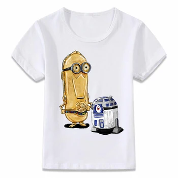 

Kids T Shirt Minion R2d2 Cspo Deadpool Spock Wolverine Link Yoda T-shirt Boys and Girls Toddler Tee oal125