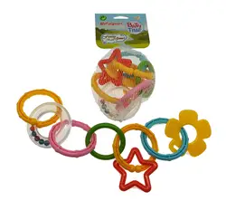 8 шт. кольцо для прорезывания зубов для малышей цветной Прорезыватель для зубов дети младенцы пончик круглый 63 мм еда высококачественное