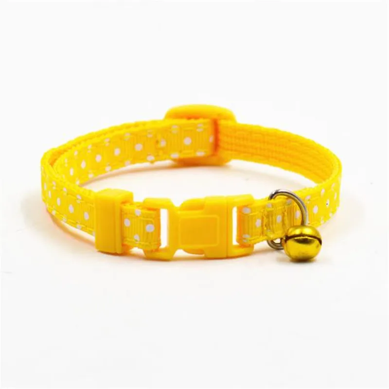 

Bell Collars For Small Dog Cat Adjustable 1.0 Nylon Dog Collars 19-30 cm Pet Collars With Bells Charm Necklace Collar A30