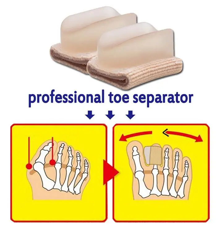 1 шт. Bunion носок разделитель для Ноги Уход Инструмент гель при деформации стопы коррекционные сепараторы вальгусный сепаратор для пальцев