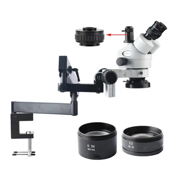 

Trinocular Stereo Microscope,WF10X/20mm Eyepieces,3.5X-90X Magnification,0.7X-4.5X Objective Power,Widefield Stereo Microscope
