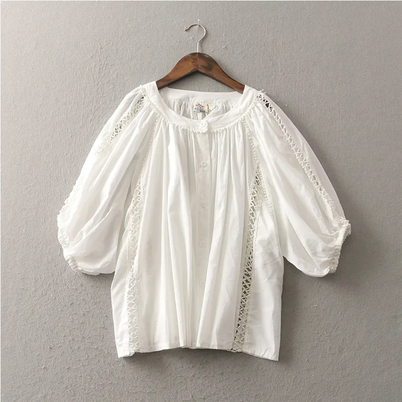 Qbale Baby Doll Cute White Shirts Plus Size Women Clothing 2017 Spring