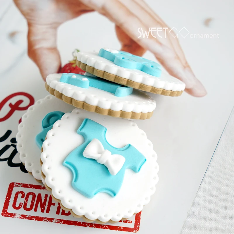 4pcs Simulation Cookie Years Feast Dessert Table Cute Baby Series Cookies