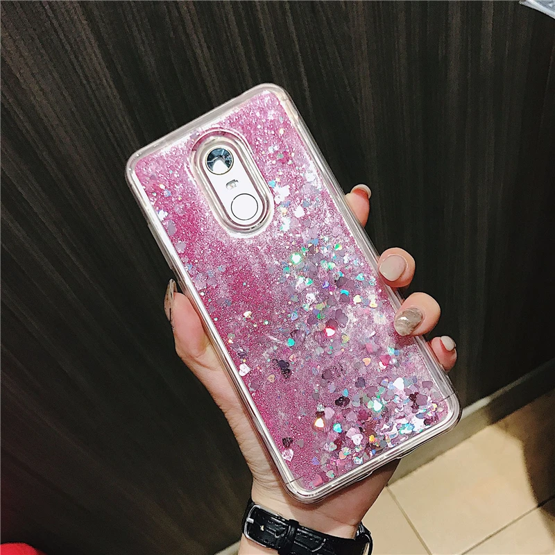 Чехол с блестками Quicksand для Xiaomi Redmi Poco F1 Max Mix 2S 2 Note 3 4 4X 4A 5A 6 8 Pro Lite Dynamic Liquid мягкий
