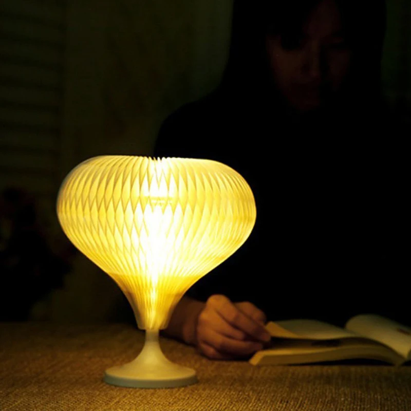 

Environmental protection LED Desk Lamp Shape Change LED Paper Folding Night Light with USB Charging Port Modes for Lighting