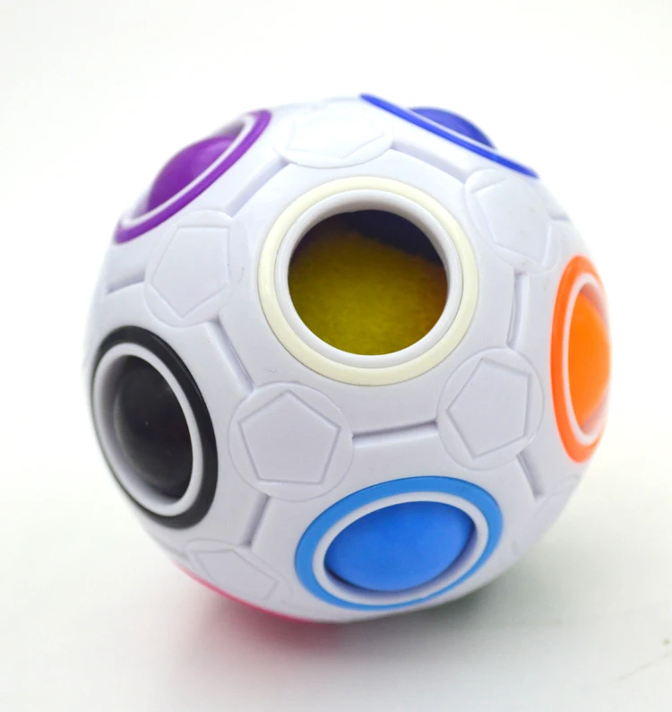 New Hot Strange-shape Magic Cube Toy Desk Toy Anti Stress Rainbow Ball Football Puzzles Stress Reliever