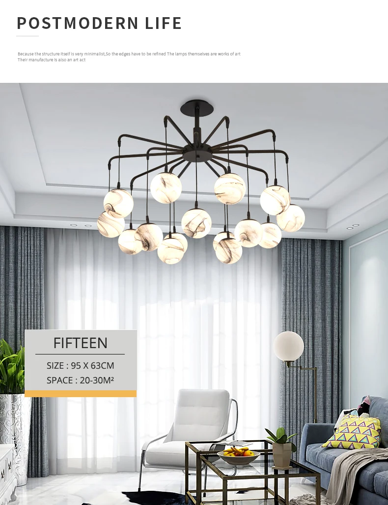 Ditoon Post Modern Led Ceiling Light (4)