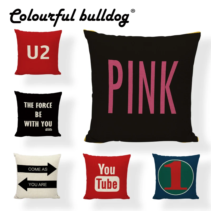 Dropshipping Pillow Case 17*17Inch U2 Rock Band Video Site United