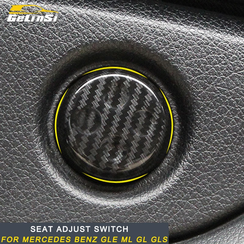 

Gelinsi For Mercedes Benz GLE ML GL GLS Auto Car Seat Adjust Memory Button Switch Frame Cover Trim Sticker Interior Accessories
