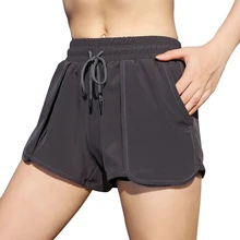 Женские летние дышащие крутые свободные быстросохнущие тренировочные спортивные шорты с карманами