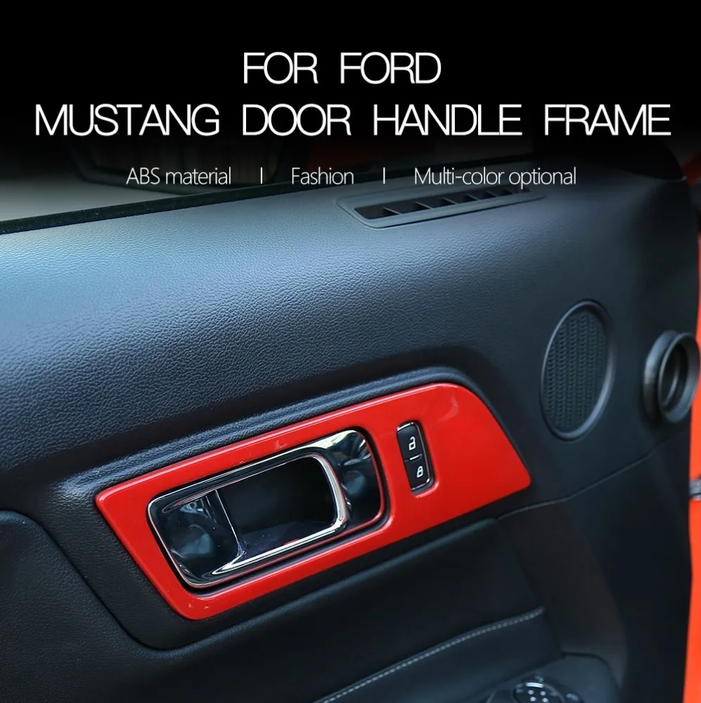 MOPAI интерьерные молдинги для Ford Mustang, автомобильная дверная ручка, декоративная крышка, наклейки для Ford Mustang+ автомобильные аксессуары