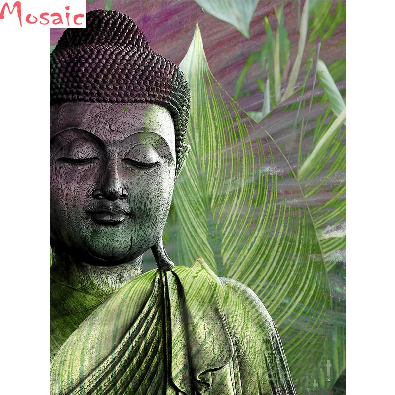 

full square diamond embroidery buddha 5D diy diamond painting cross stitch ki Diamond mosaic