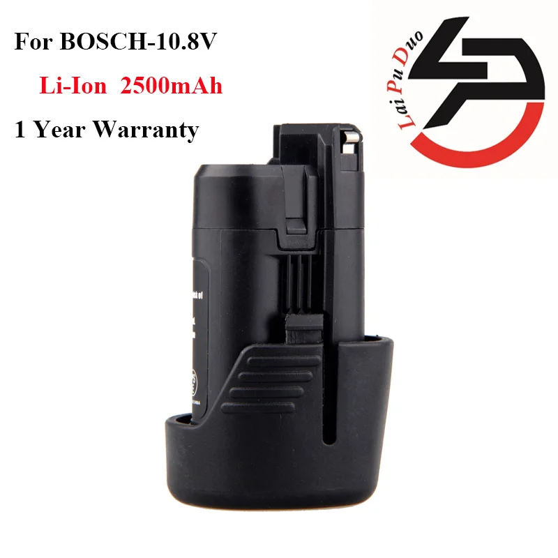 

High quality 10.8v 2.5Ah Li-Ion Replacement power tool battery For Bosch 2607336013 BAT411 GSR10.8V-LI-2 PS10-2 GOP10.8V