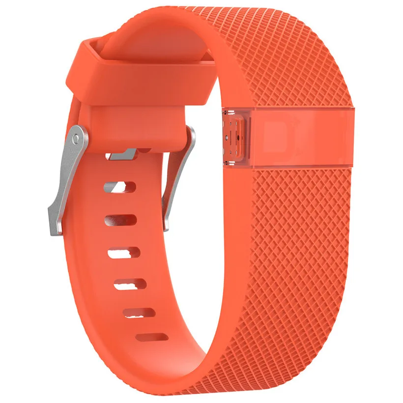 Сменный силиконовый ремешок, резиновый ремешок, браслет для Fitbit Charge HR, Прямая поставка 0608 - Цвет: Оранжевый