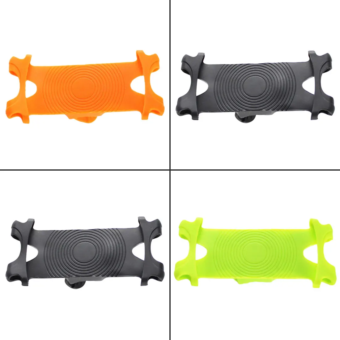 

New Aluminum Alloy Rubber Bicycle Phone Holder Rotation Handlebar Mount Bracket Bike Phone Holder Cycling Phone Stand Support