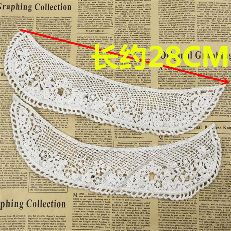 SINUAN декольте Кружева белое кружево вязаное украшение воротника полиэстер аксессуары для одежды Diy швейная одежда аксессуары