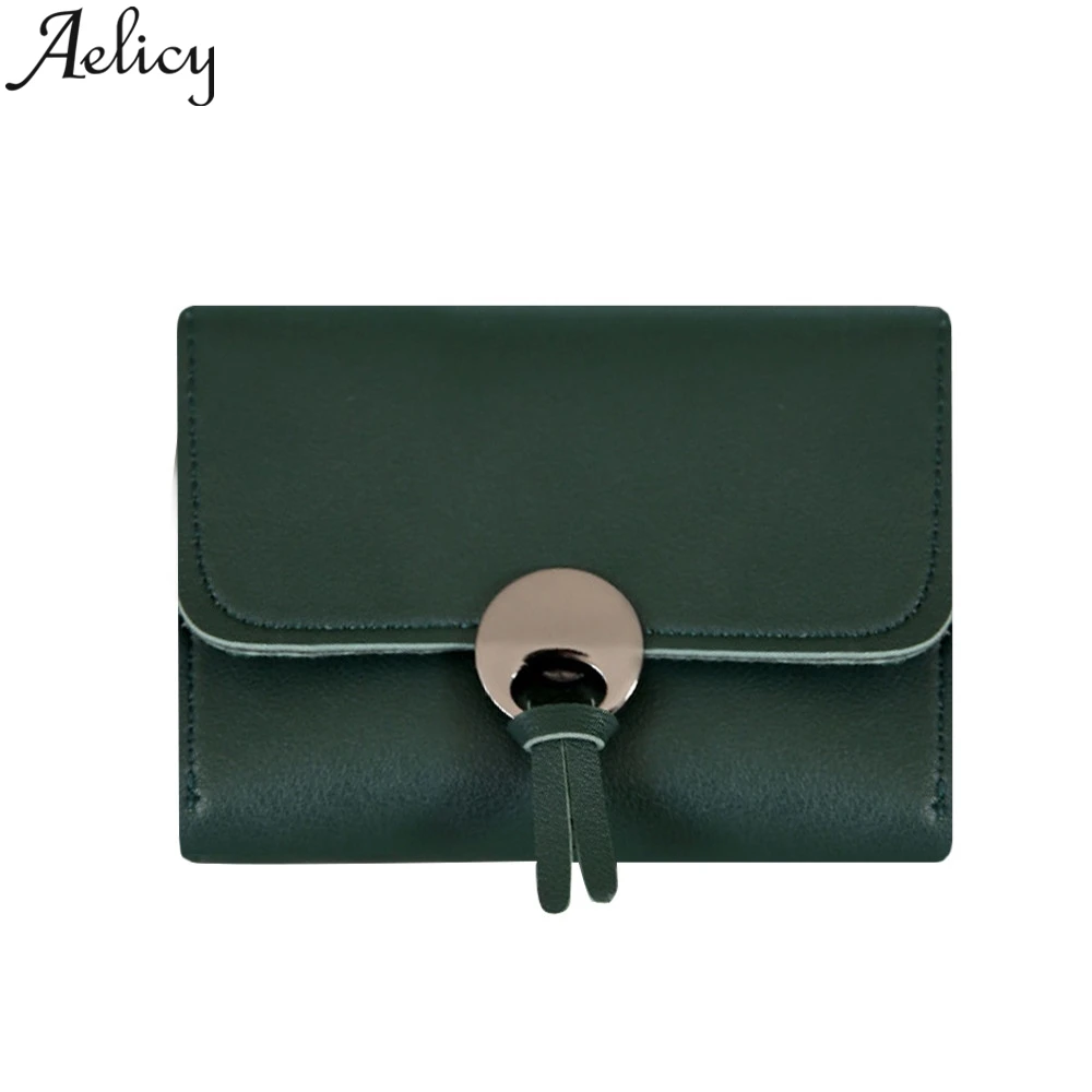 

Aelicy 2019 Fashion Hasp Short Wallet Coin Purse Woman Handbag Leather Designer Brand Clutch Purse Ladies Evening Clutch Bag