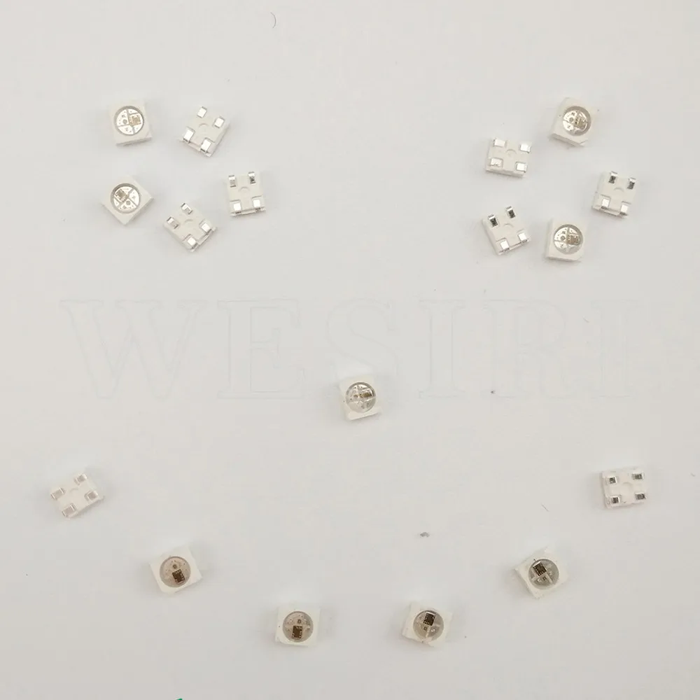10 3000 шт. Φ полный цветной чип (аналогичный WS2812B и SK6812) SMD 2427 RGB DC5V индивидуально