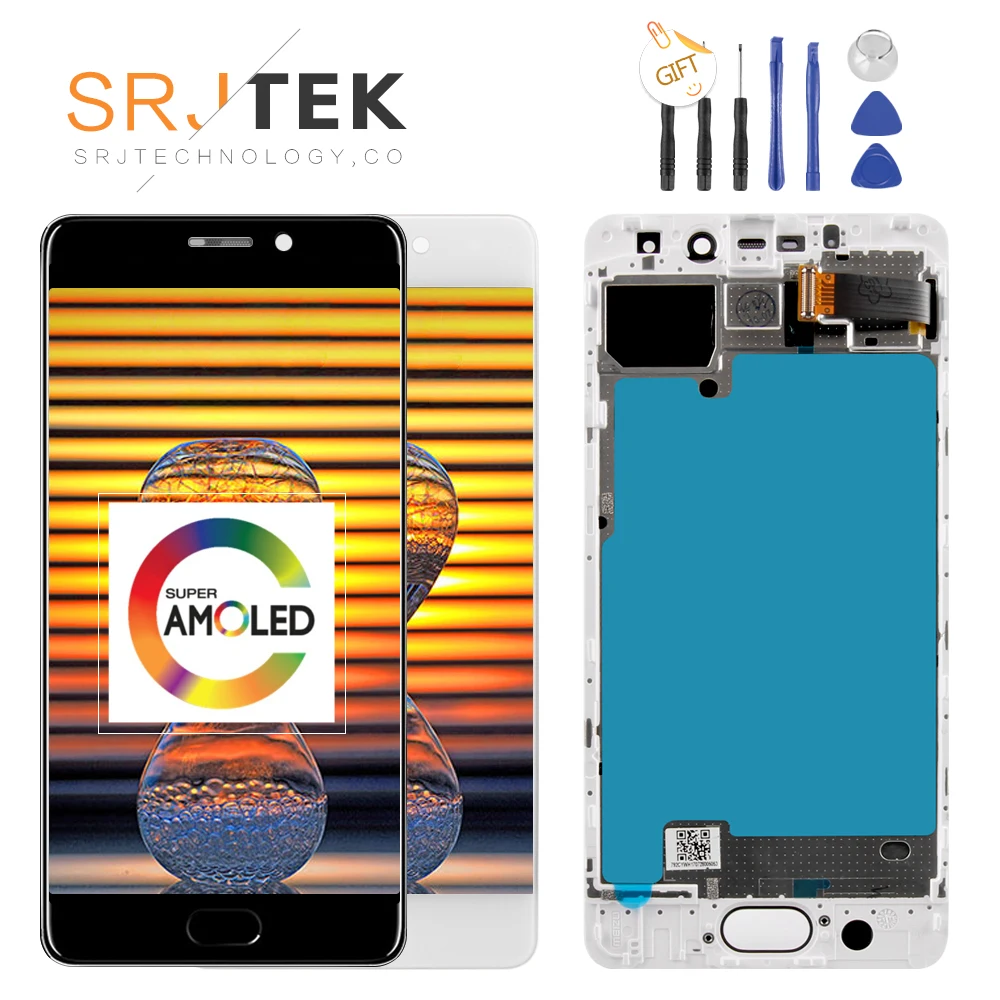 Beste 5.2 #039; #039;1920x1080 Super AMOLED Display Voor MEIZU Pro 7 LCD Touch Screen Pro7 Pro 7 LCD M792M m792H Digitizer Vervangende Onderdelen