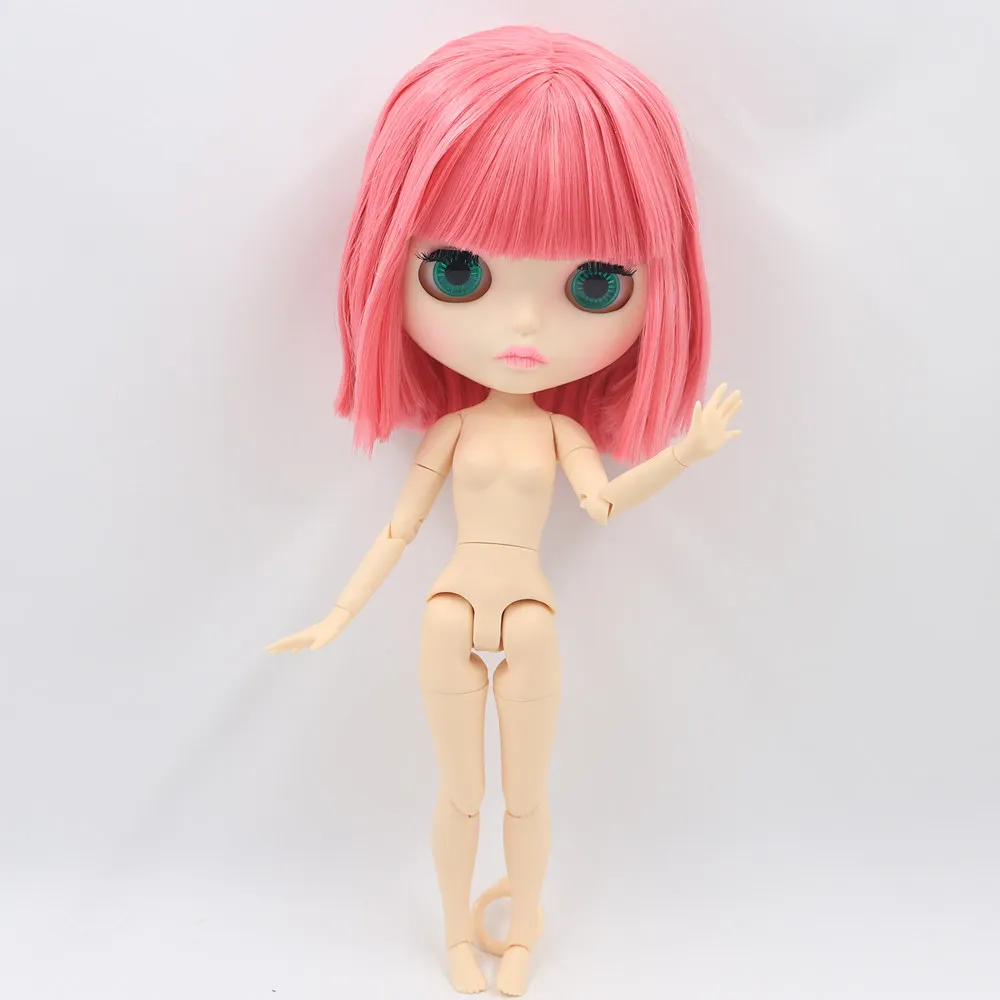 ICY Nude Blyth кукла для серии No. BL2476 шарнир тело розовые волосы резные губы матовое