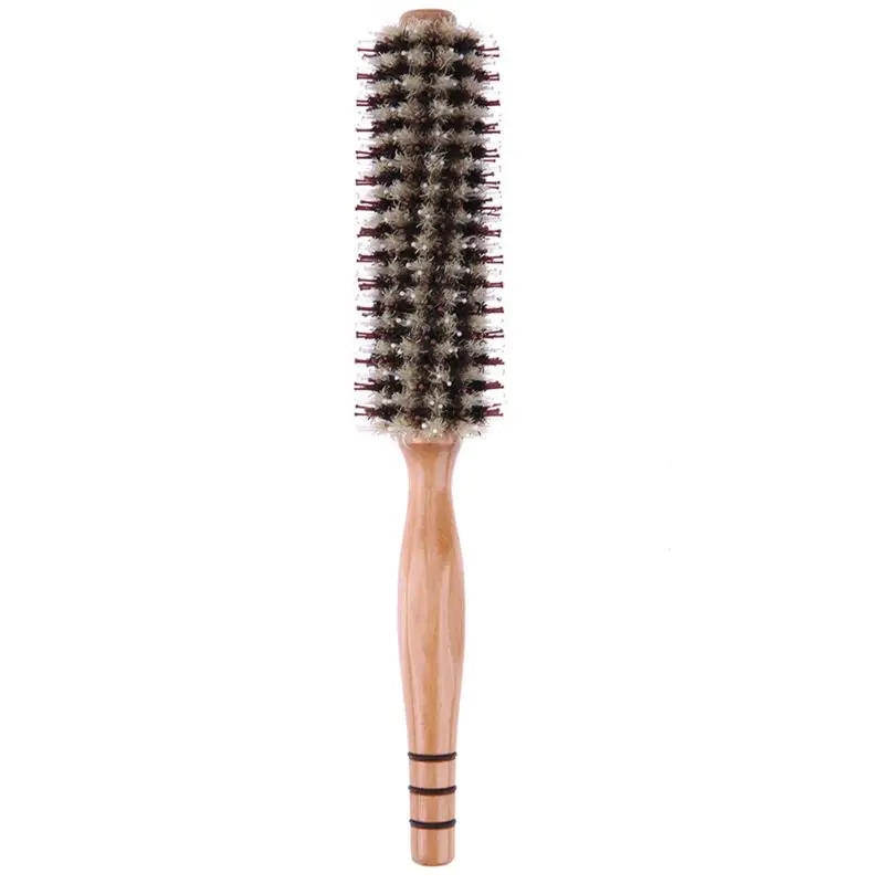 Вьющиеся волосы расческой Высокое качество деревянной ручкой термостойкие Roll Расческа Щетка для волос пушистый расческа парикмахерских