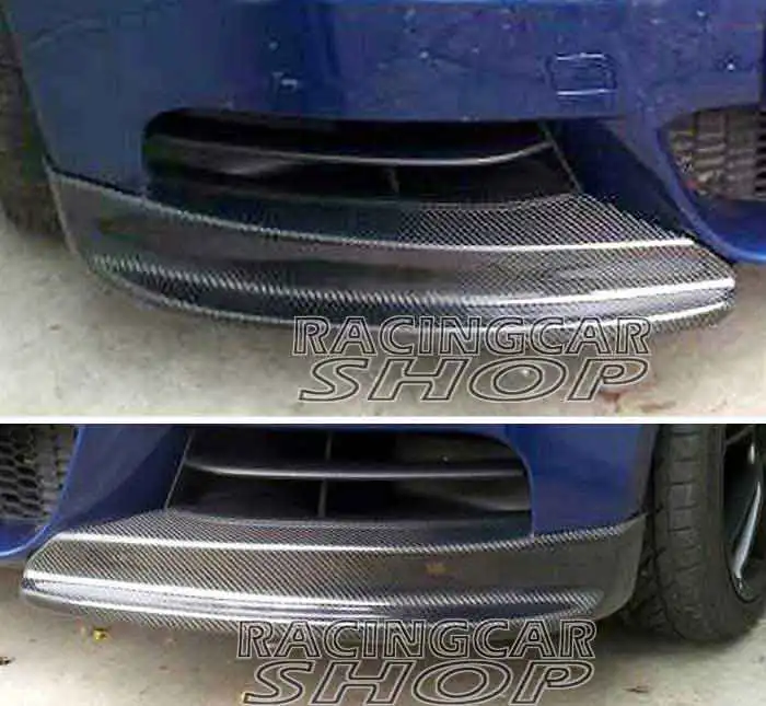 Real Carbon Fiber Front Spiltters spoiler Flaps Cupwings For BMW E82 135i M tech Bumper 08-11