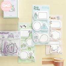Mr paper 60 шт./лот, 6 цветов, рисунок из мультфильма, окно, блокнот для заметок, блокнот, дневник, креативный, самоклеящийся блокнот, блокнот s