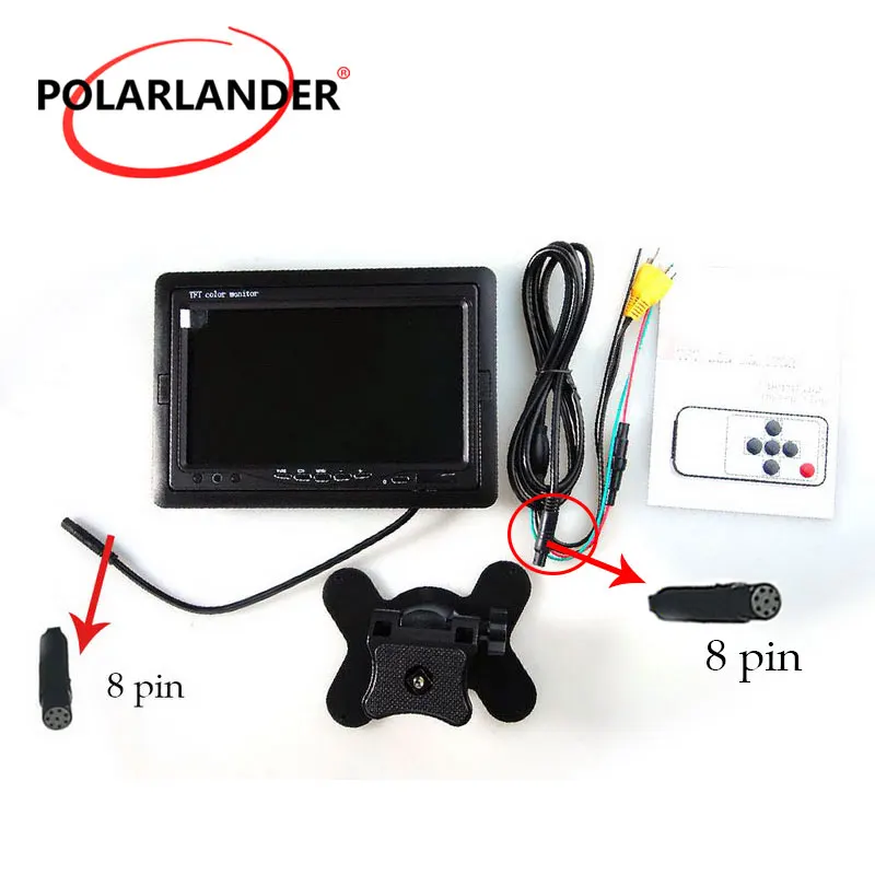 

LCD Car Monitor DVD VCD 7 inch Color TFT digital with 2 Channels Video Parking Assistance digital Compatible Display