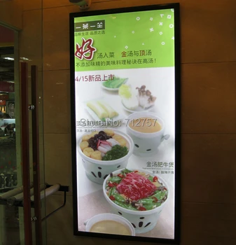

Led Edge-lit Restaurant Menu Board,A1 snap frame led menu light box