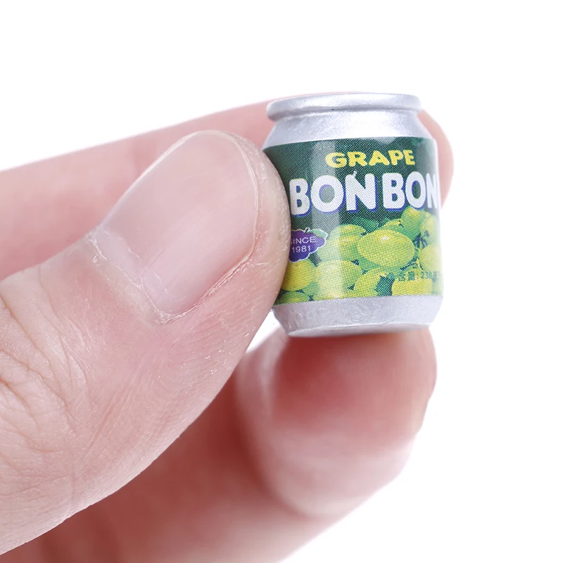 4pcs/lot 1:12 Miniature Dollhouse Furniture Drink Cans Decorations DIY Doll House Kitchen Mini Cans