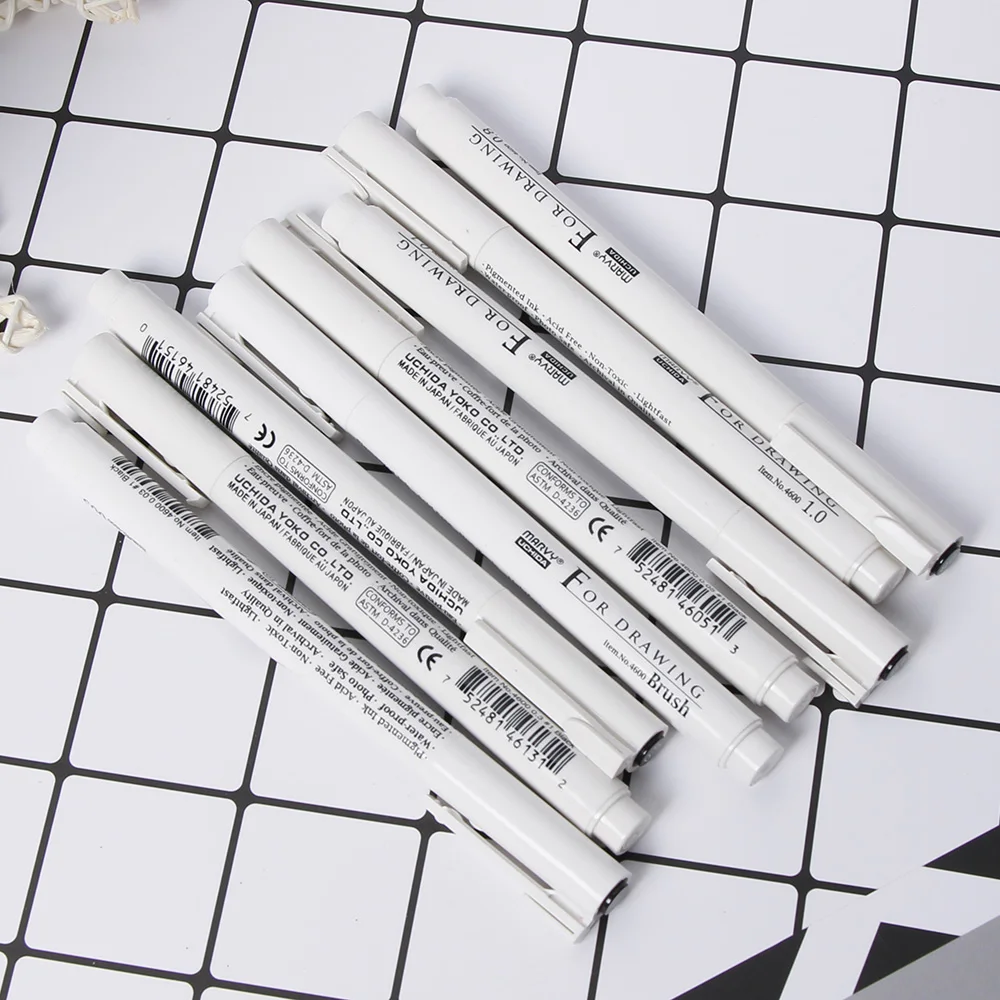 Водостойкая ручка для рисования 0 03/0 05/0 1/0 3/0 5/0 8/1 мм|pens supplies|pen 0.3 mm0.3 pen |