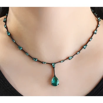 

New Personality New Fashion Style Simple Ladies Party Zircon chain necklace