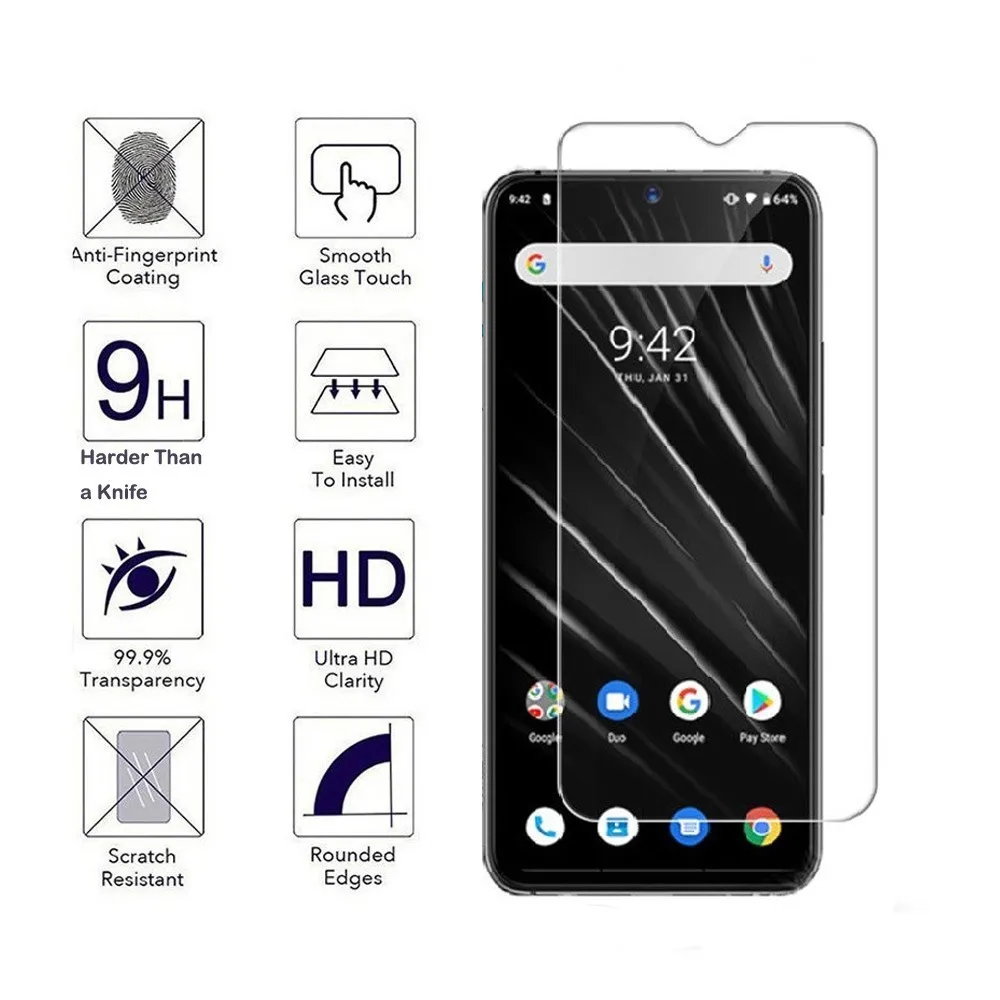 Закаленное стекло 9H для Umidigi S3 Pro S2 lite F1 f1 Play One Max HD защитная пленка 2 упаковки 0 3 мм