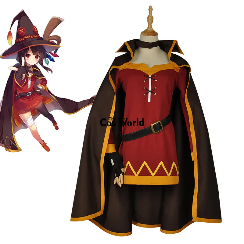KonoSuba благословение Бога на этот чудесный мир плащ мегумина платье Униформа наряд