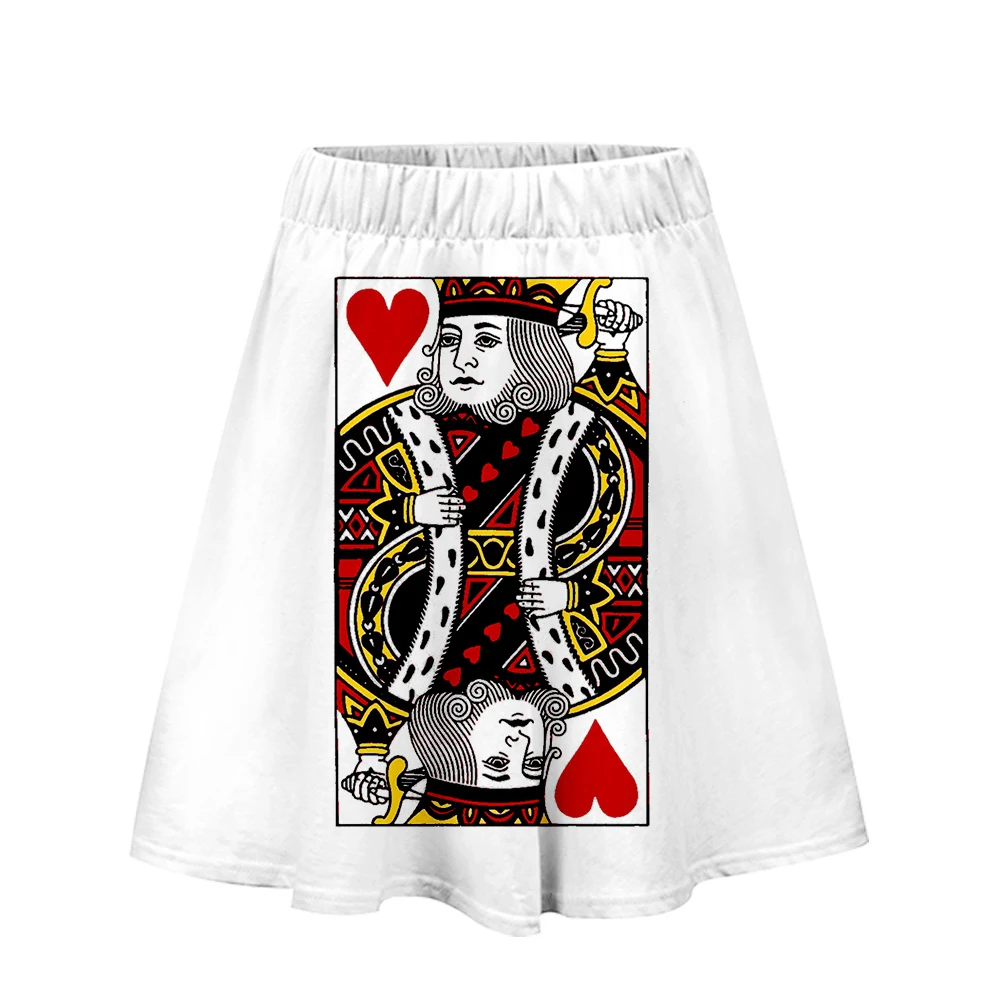 

2019 New Style of 3D Poker Printing Summer Hip hop Women sexy skirt 2019 best-selling Recreational style Harajuku Ladies Shorts