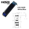 0.91 inch 12832 white and blue color 128X32 OLED LCD LED Display Module 0.91 IIC Communicate for arduino Diy Kit ► Photo 1/4