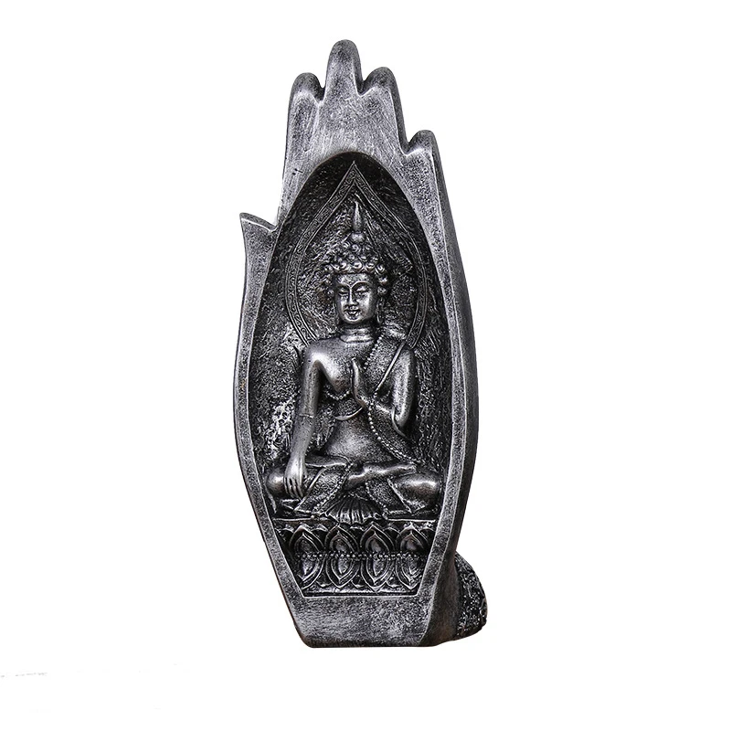 

Creative Bergamot Resin Crafts New Chinese Buddha Art Ornament Retro Bergamot Miniature Desktop Home Decoration Birthday Gifts