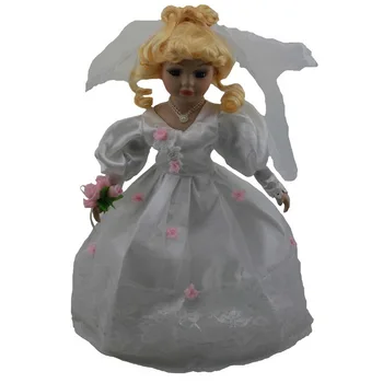 

40cm bride porcelain girl doll European rural Field Village ceramic doll style home decoration Christmas gifts