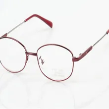 Женская мода полный обод памяти сплава супер легкая рецептурная Оптика Объектив розовый фиолетовый очки для чтения 8891