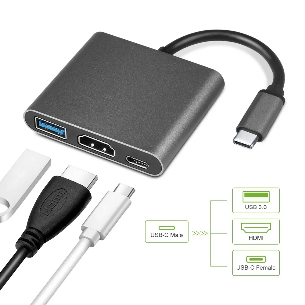 USB 3 0 Тип C до HDMI адаптер и зарядки конвертер для Nintend переключатель MacBook Pro samsung Galaxy
