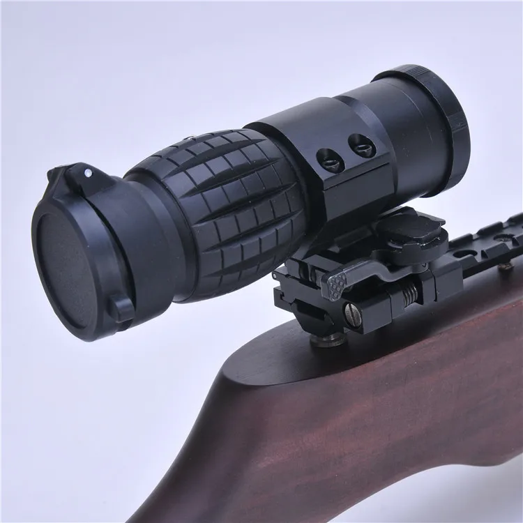 

Tactical 3X Magnifier Scope Optics Scopes Riflescope Fits Aimpoint Sight with Flip To Side Picatinny Weaver Rail Mount