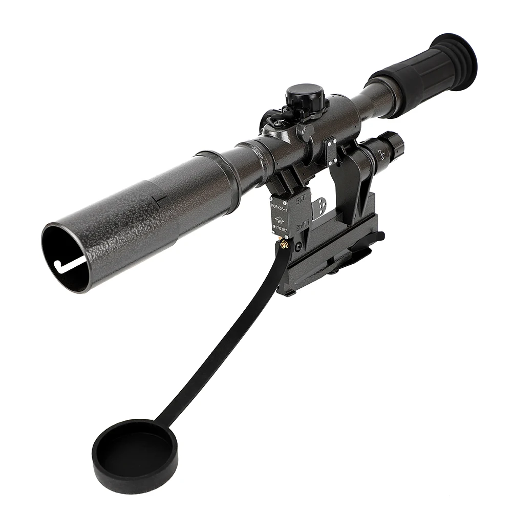 Óptica tipo de Montagem Encaixa para ak Ohhunt Caça Âmbito Red Iluminado Riflescope Tático Mira Akm Slr Saiga Rifle po 6x36 Svd 11 PO 6X36 ohhunt Caça SVD Âmbito Red