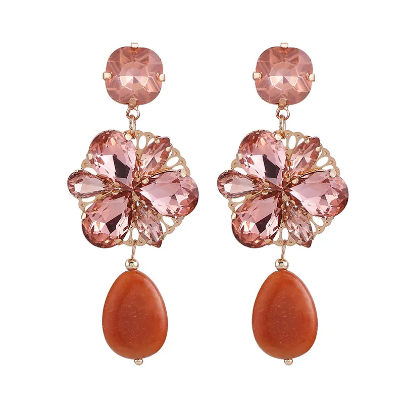 Earrings Water Red