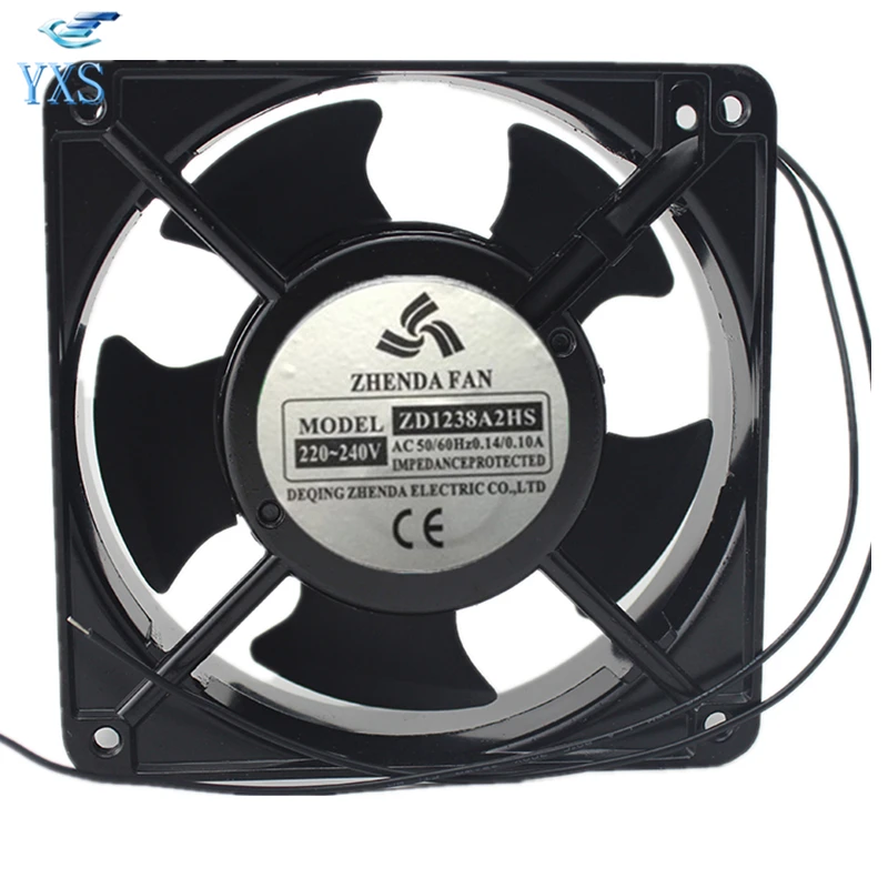ZD1238A2HS AC 220V/240V 0.14A/0.1A 120*120*38mm 12038 12CM Axial