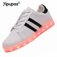 7ipupas Adults Unisex LED Shoe Men LED Casual Couple Fashion Light Up sneakers LED Luminous 11 Colors Shoes Lumineuse Chaussures